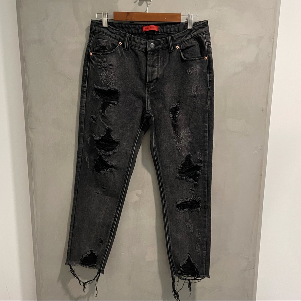 Signature8 distress boyfriend jeans